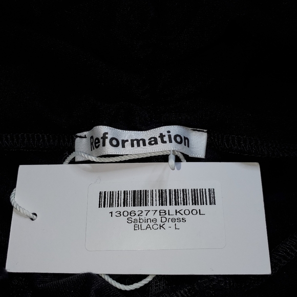 Reformation Sabine Ruched Minidress Size L NWT - Picture 9 of 11